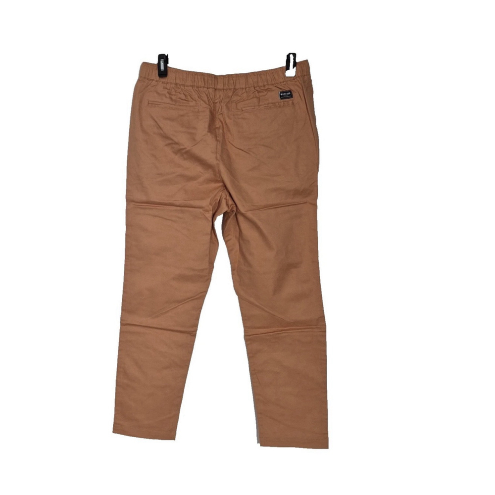 Wildfang Pants Womens 2X Pecan Essential Drawstring Elastic Waist - Picture 3 of 9